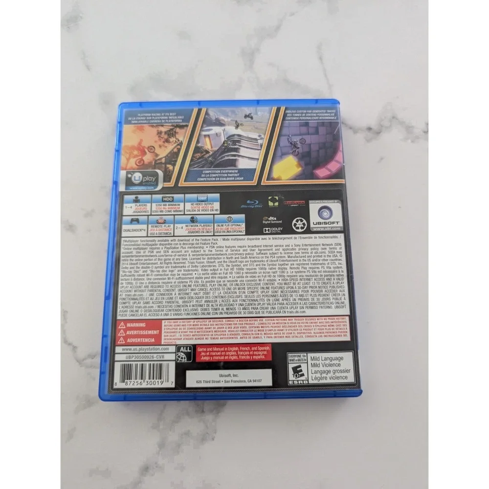Trials Fusion Sony PlayStation 4 PS4 Complete CIB
